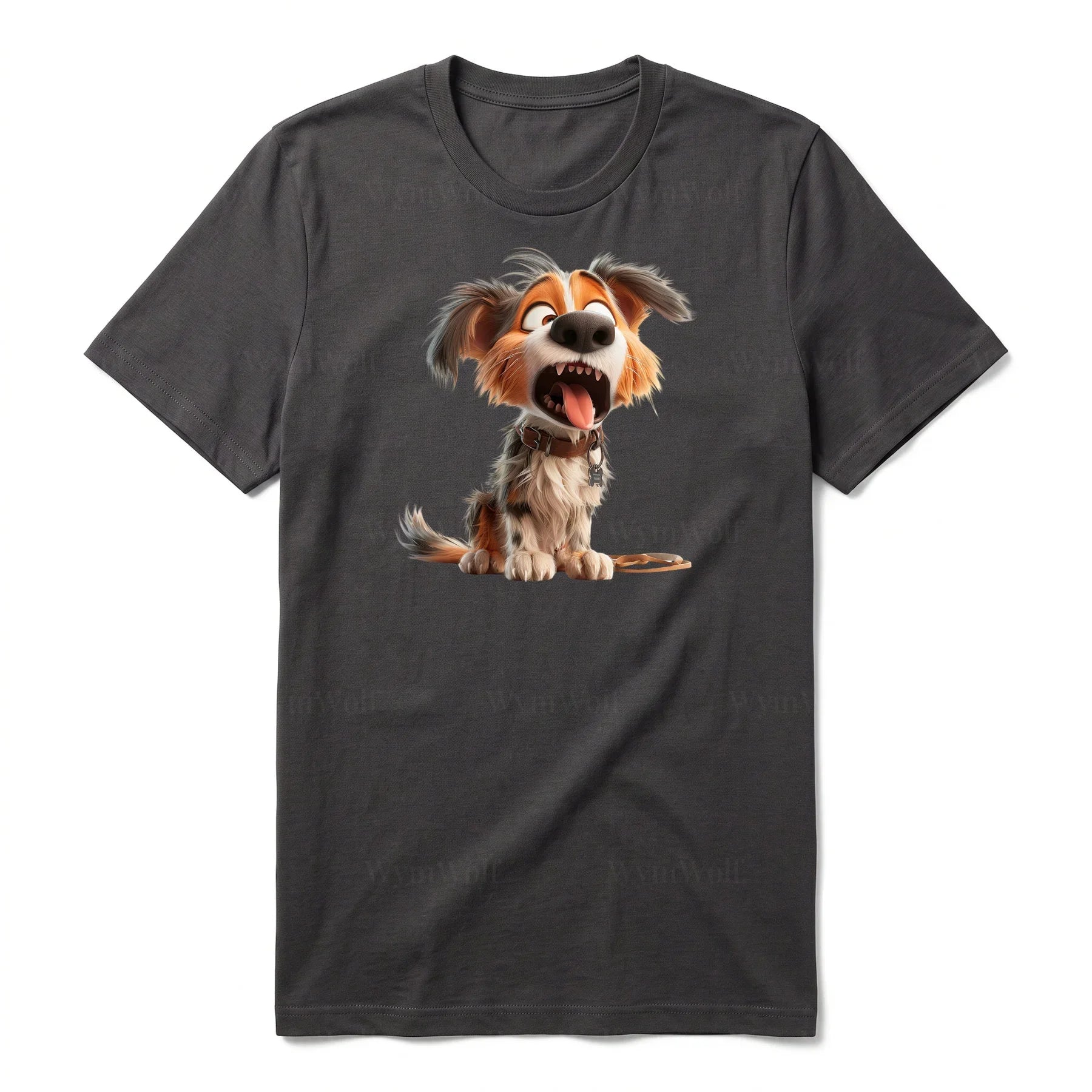 T-shirt Dog graphic 0006 - Dark Gray
