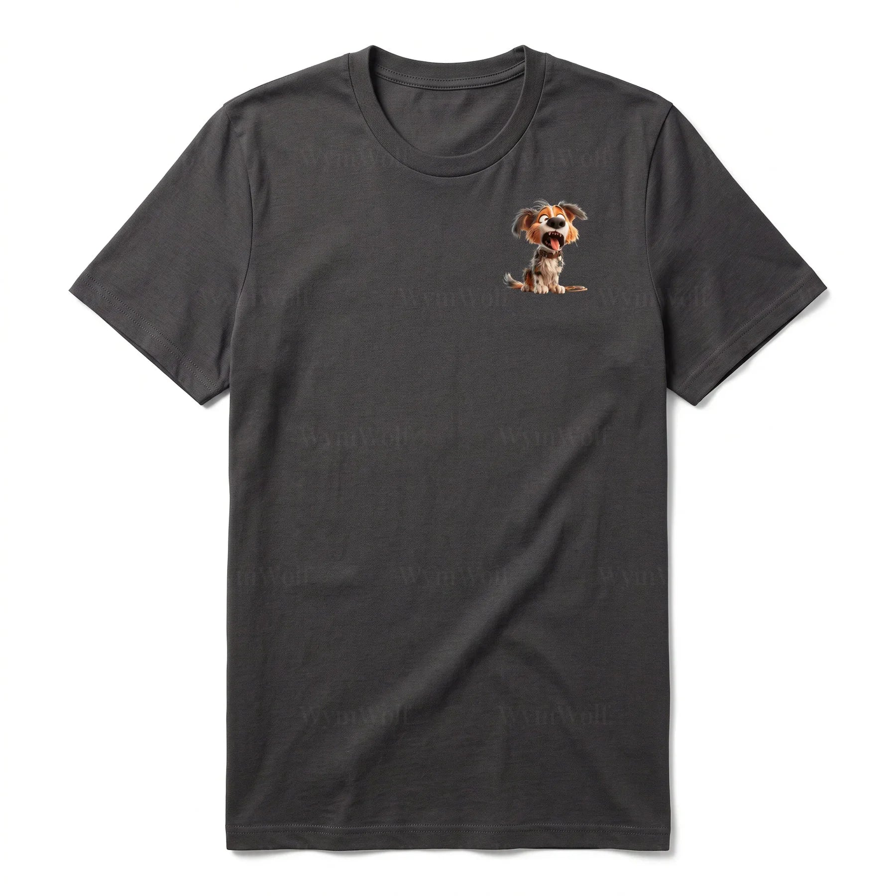 T-shirt Dog graphic 0006 - Dark Gray