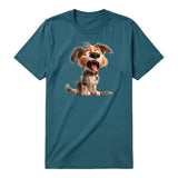 T-shirt Dog graphic 0006 - Deep Teal