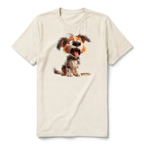 T-shirt Dog graphic 0006 - Natural
