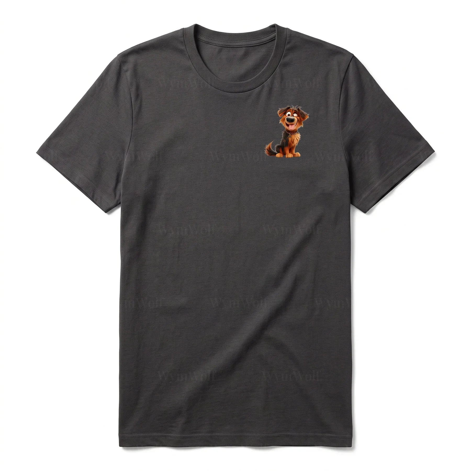 T-shirt Dog graphic 0007 - Dark Gray