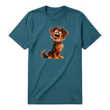 T-shirt Dog graphic 0007 - Deep Teal
