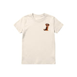 T-shirt Dog graphic 0007 - Natural