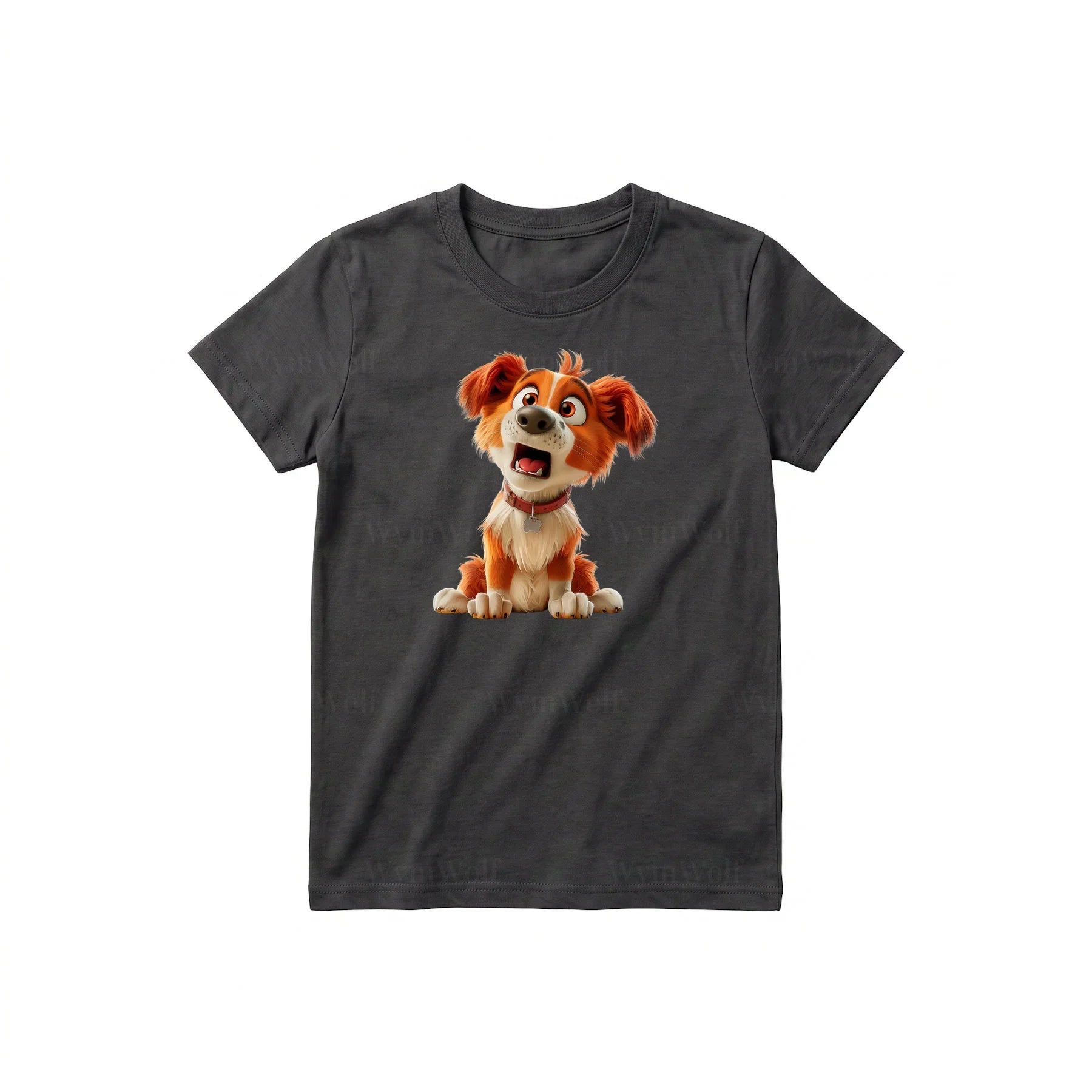 T-shirt Dog graphic 0008 - Dark Gray