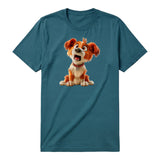 T-shirt Dog graphic 0008 - Deep Teal
