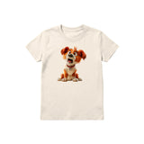 T-shirt Dog graphic 0008 - Natural