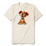 T-shirt Dog graphic 0008 - Natural