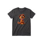 T-shirt Dog graphic 0009 - Dark Gray