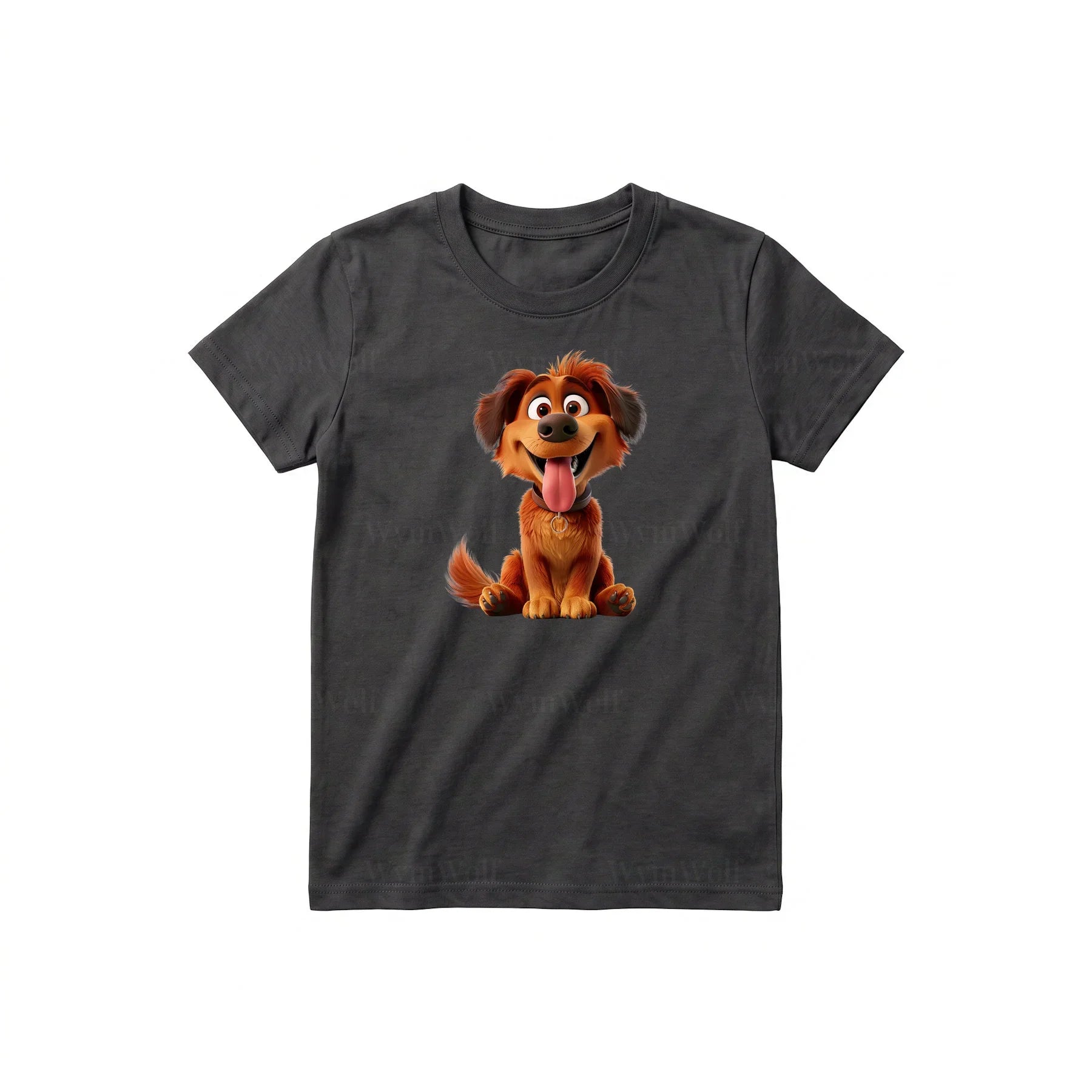 T-shirt Dog graphic 0009 - Dark Gray