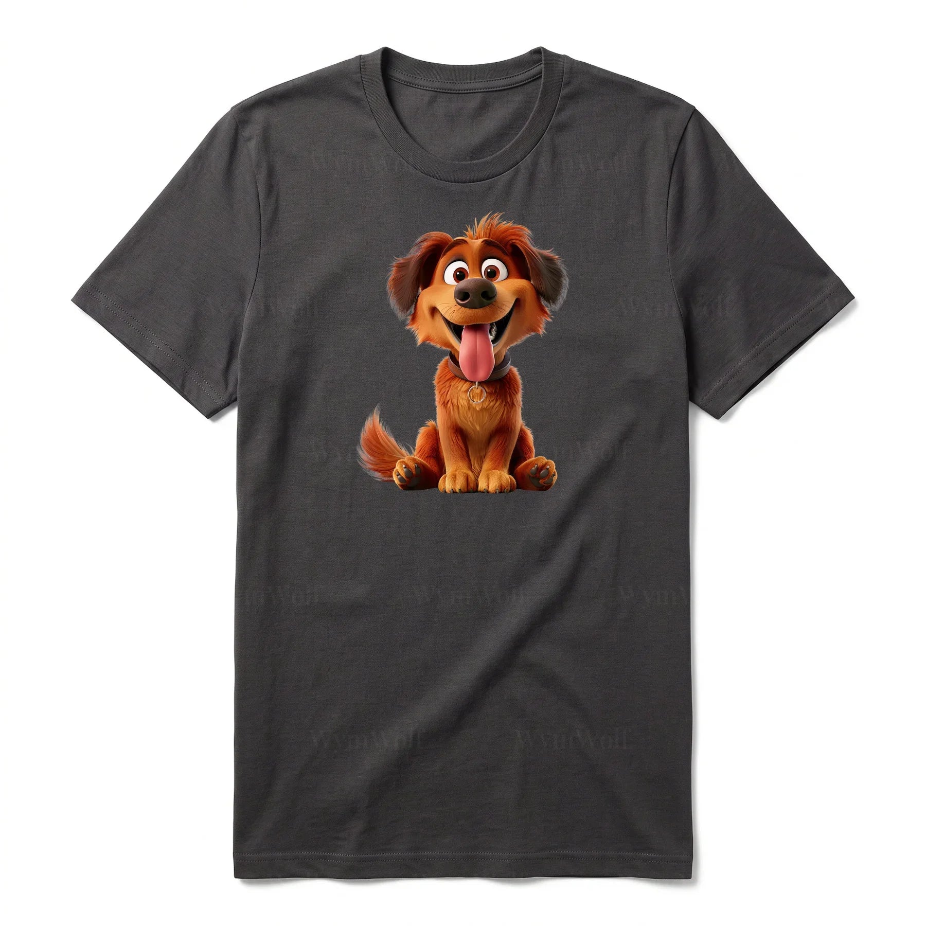 T-shirt Dog graphic 0009 - Dark Gray
