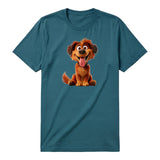 T-shirt Dog graphic 0009 - Deep Teal