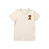 T-shirt Dog graphic 0009 - Natural