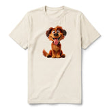 T-shirt Dog graphic 0009 - Natural