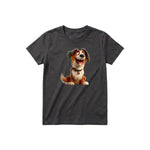 T-shirt Dog graphic 0010 - Dark Gray