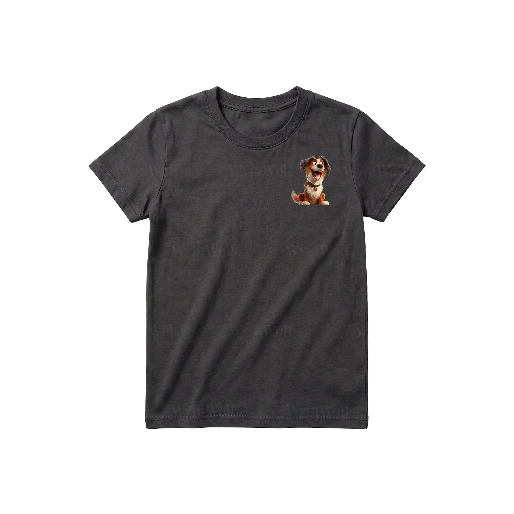 T-shirt Dog graphic 0010 - Dark Gray