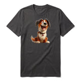 T-shirt Dog graphic 0010 - Dark Gray
