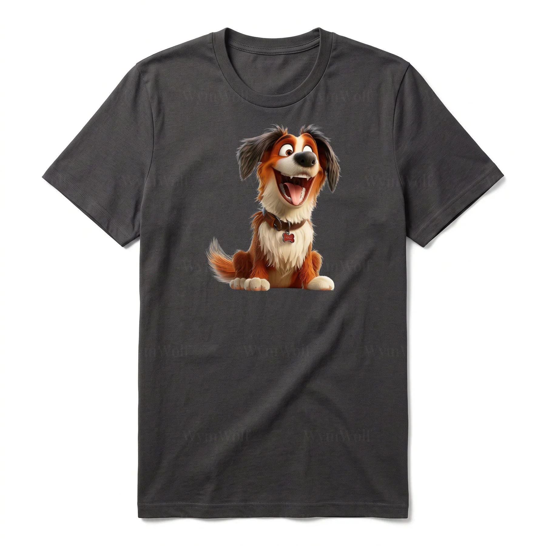 T-shirt Dog graphic 0010 - Dark Gray