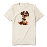 T-shirt Dog graphic 0010 - Natural