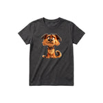 T-shirt Dog graphic 0011 - Dark Gray