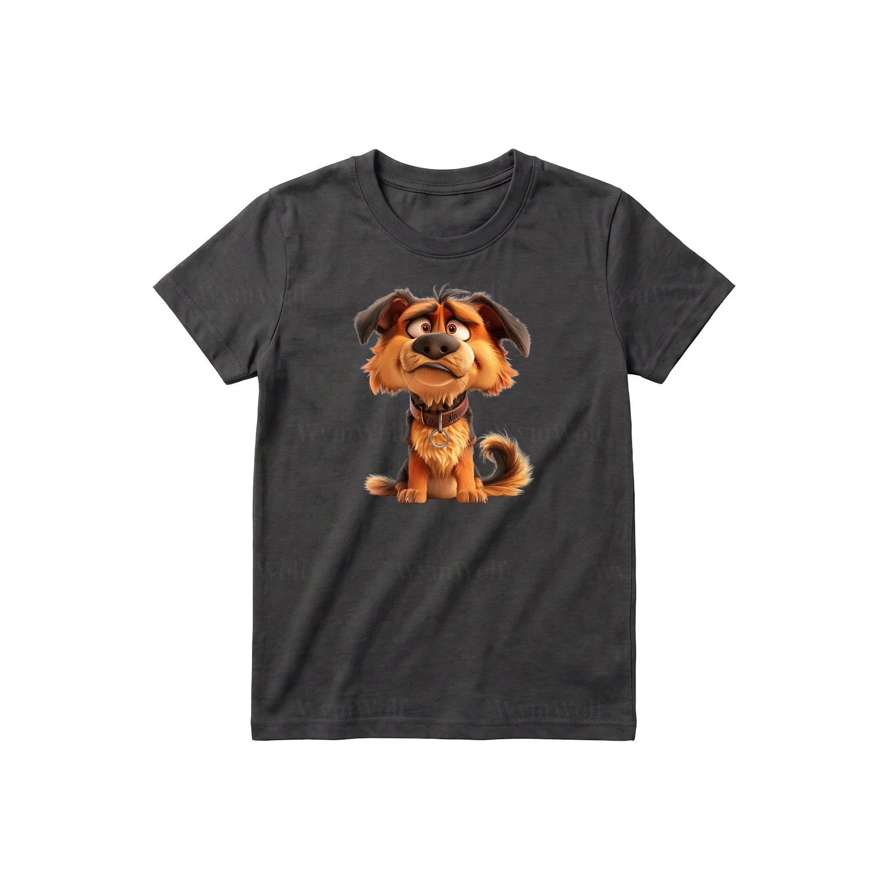 T-shirt Dog graphic 0011 - Dark Gray