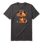 T-shirt Dog graphic 0011 - Dark Gray