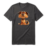 T-shirt Dog graphic 0011 - Dark Gray