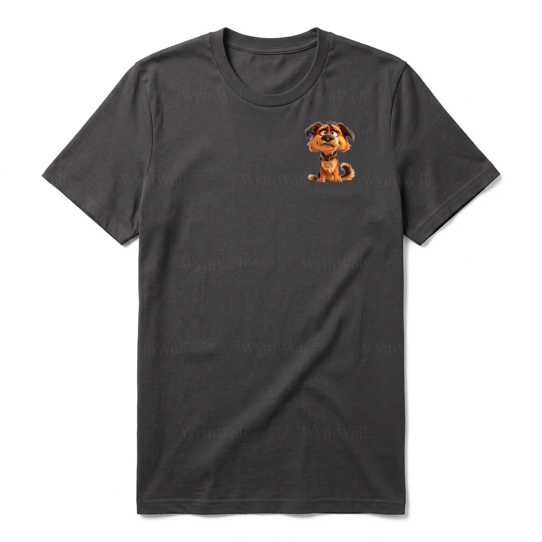 T-shirt Dog graphic 0011 - Dark Gray