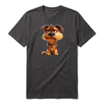 T-shirt Dog graphic 0012 - Dark Gray