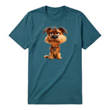 T-shirt Dog graphic 0012 - Deep Teal