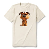 T-shirt Dog graphic 0012 - Natural