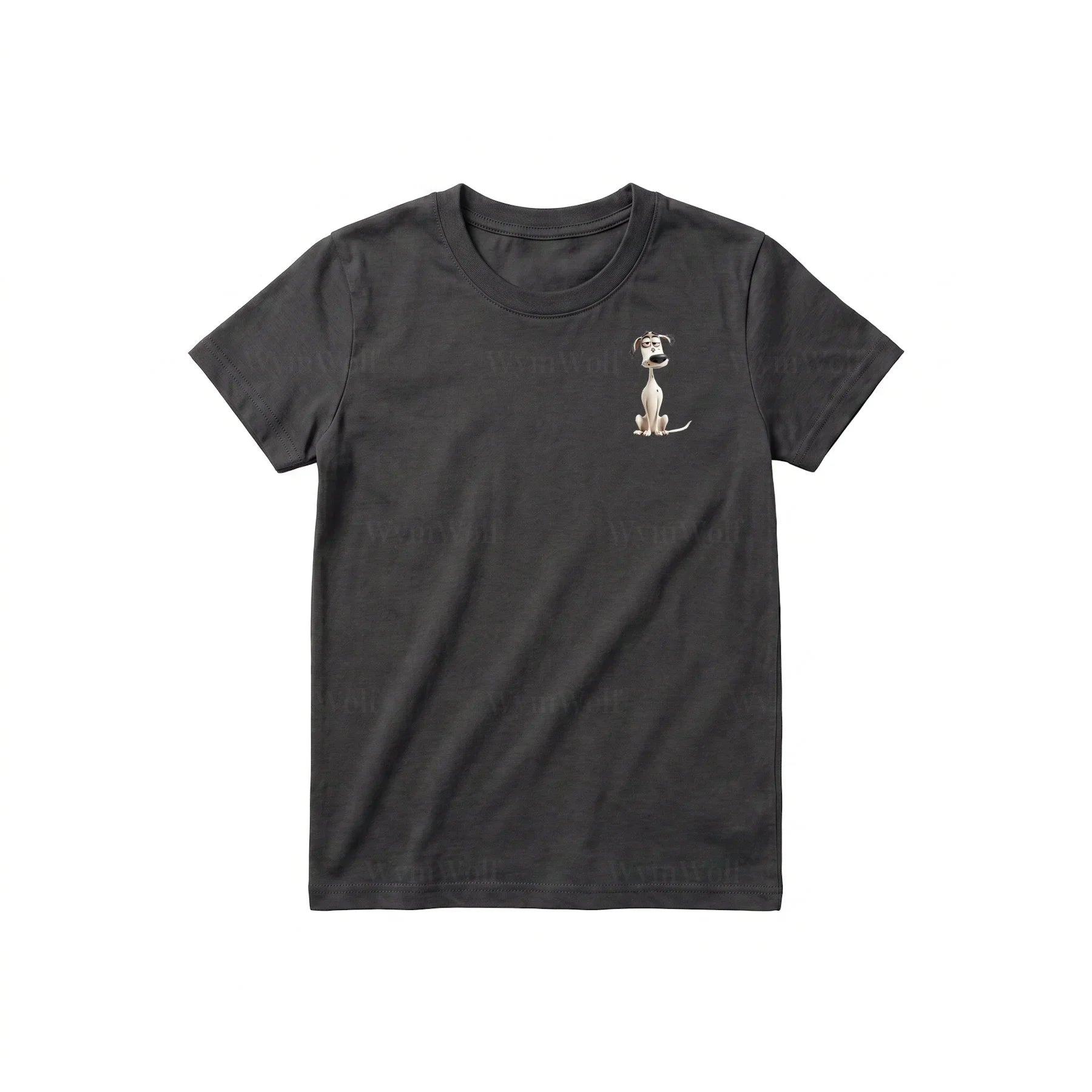 T-shirt Dog graphic 0013 - Dark Gray