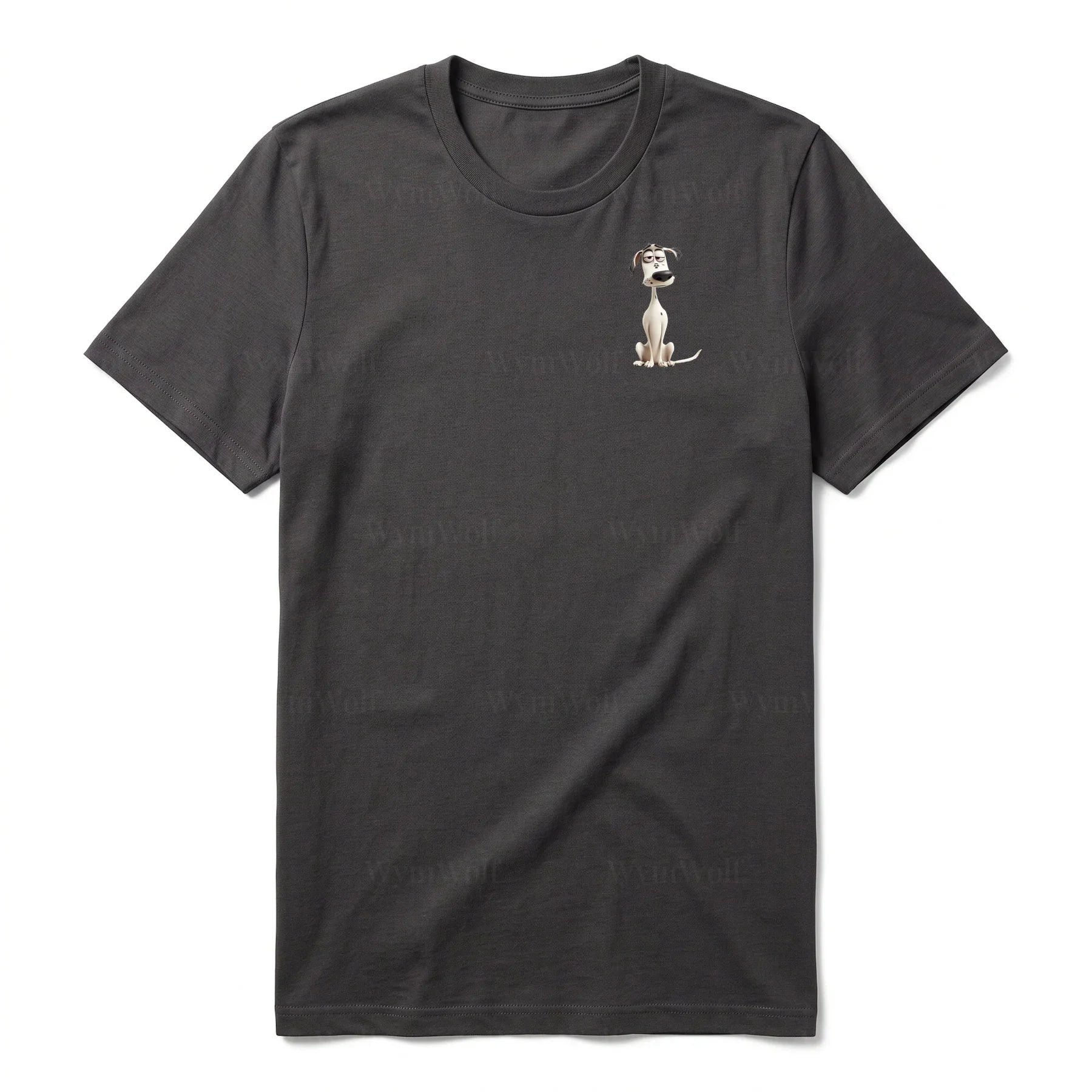 T-shirt Dog graphic 0013 - Dark Gray