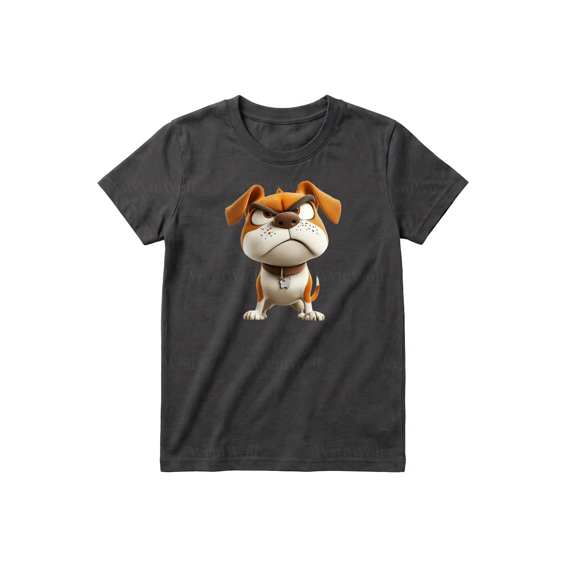 T-shirt Dog graphic 0015 - Dark Gray