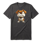 T-shirt Dog graphic 0015 - Dark Gray