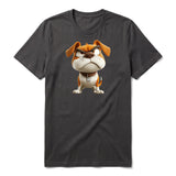 T-shirt Dog graphic 0015 - Dark Gray