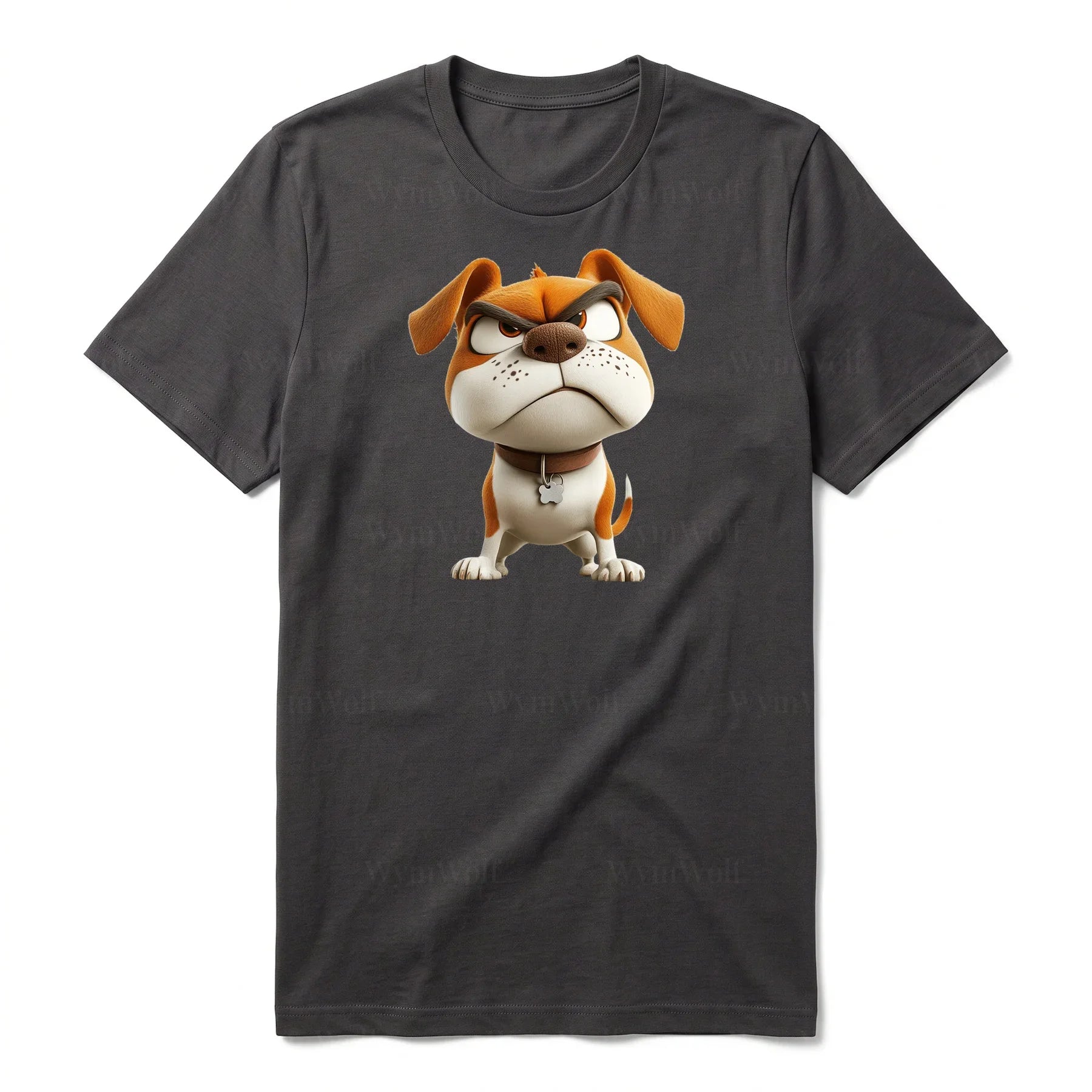 T-shirt Dog graphic 0015 - Dark Gray