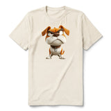 T-shirt Dog graphic 0015 - Natural