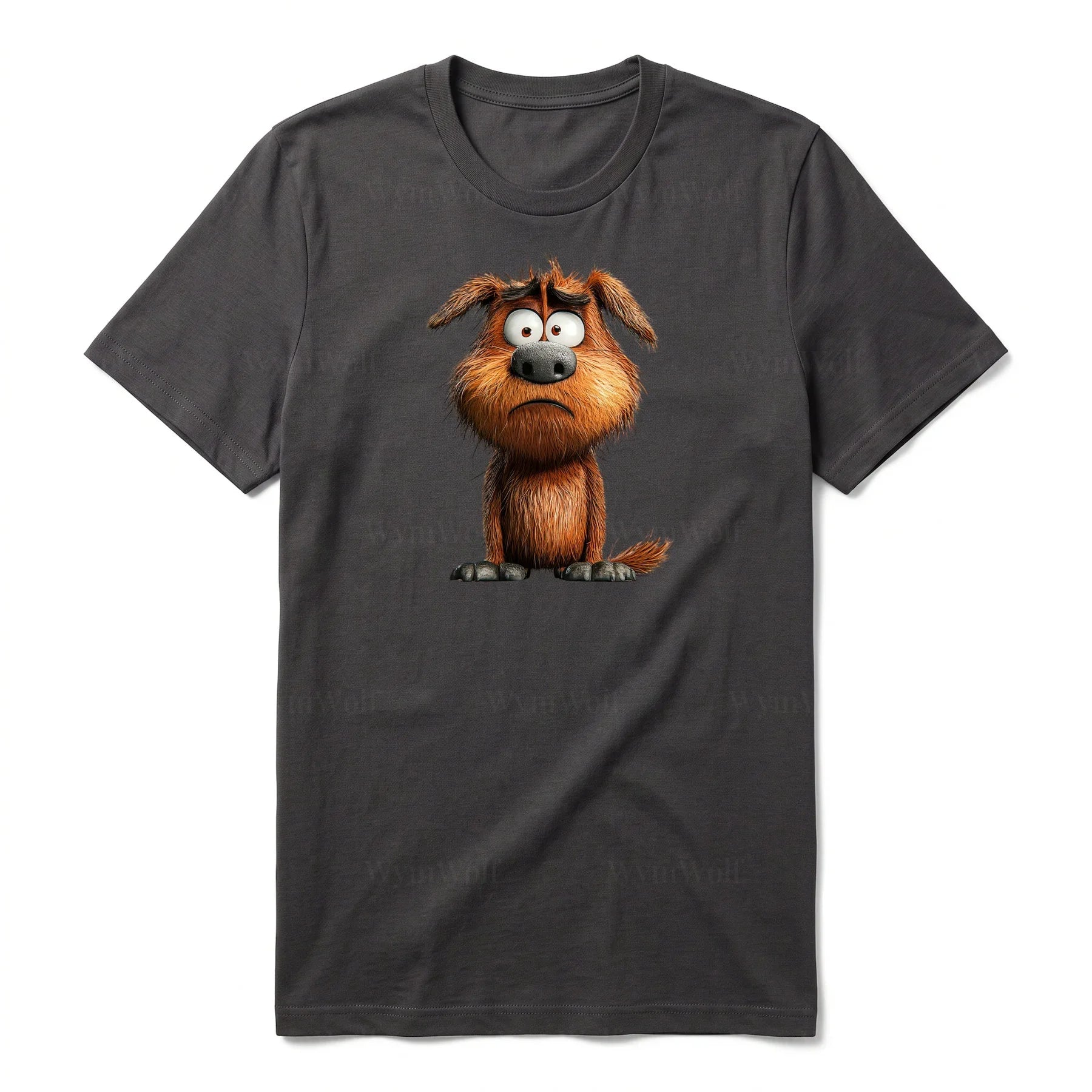 T-shirt Dog graphic 0016 - Dark Gray