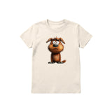 T-shirt Dog graphic 0016 - Natural