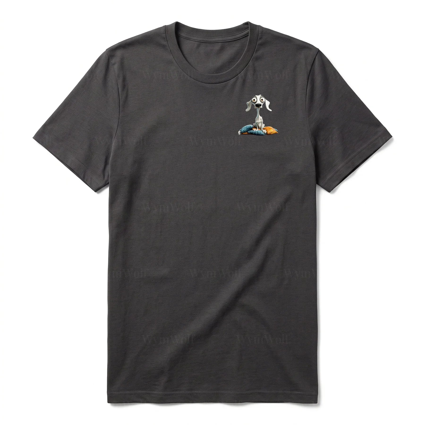 T-shirt Dog graphic 0017 - Dark Gray