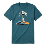 T-shirt Dog graphic 0017 - Deep Teal