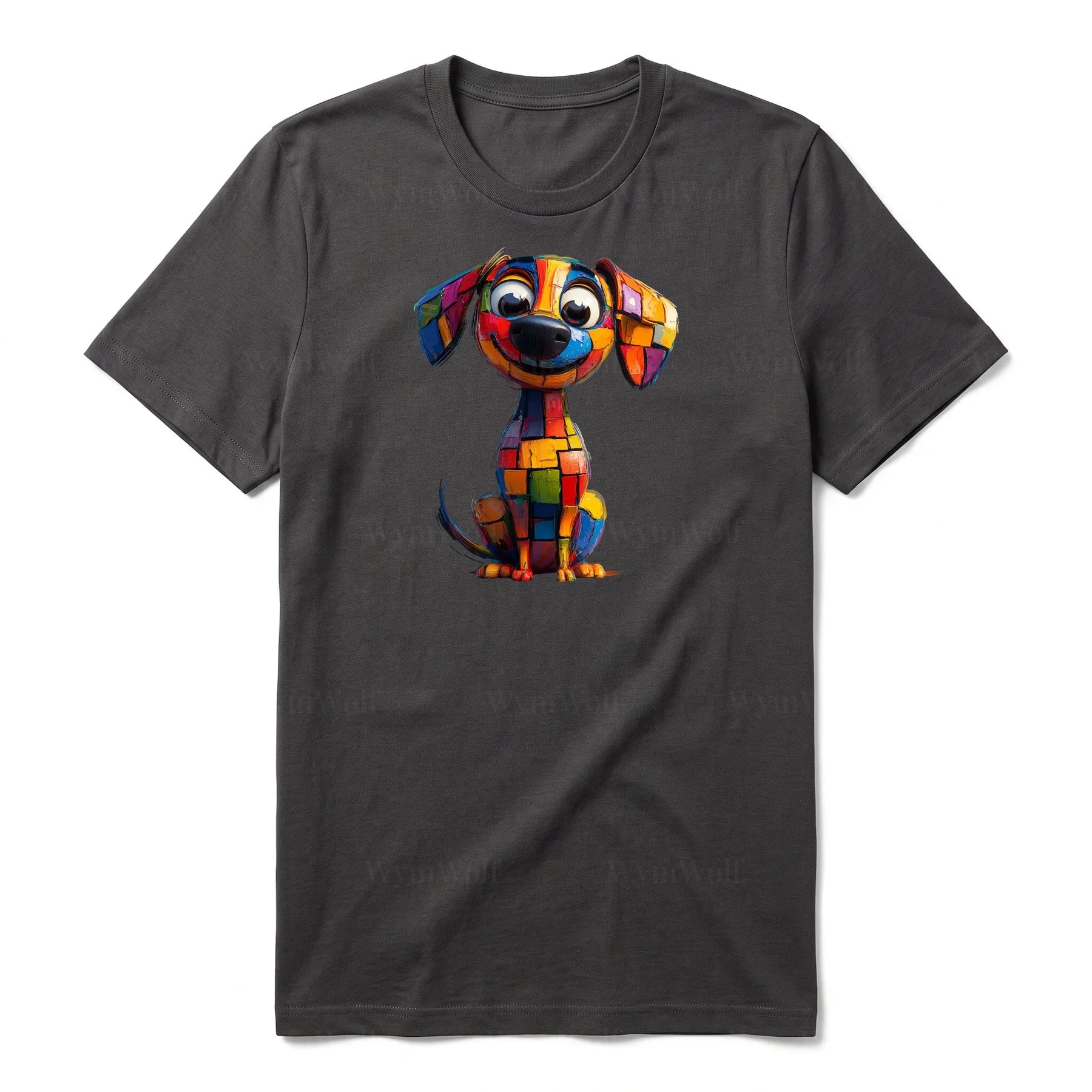 T-shirt Dog graphic 0018 - Dark Gray