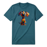 T-shirt Dog graphic 0018 - Deep Teal