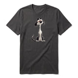 T-shirt Dog graphic 0019 - Dark Gray