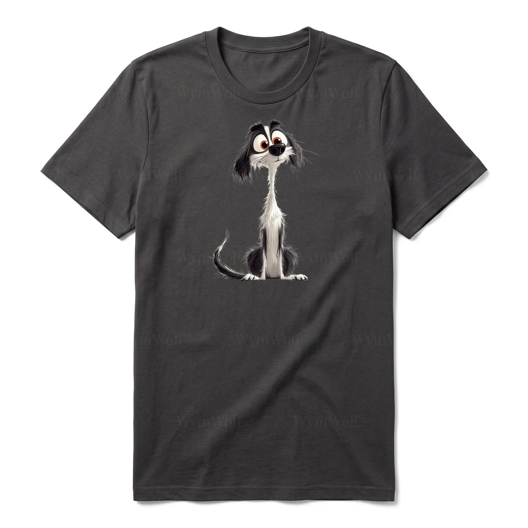 T-shirt Dog graphic 0019 - Dark Gray