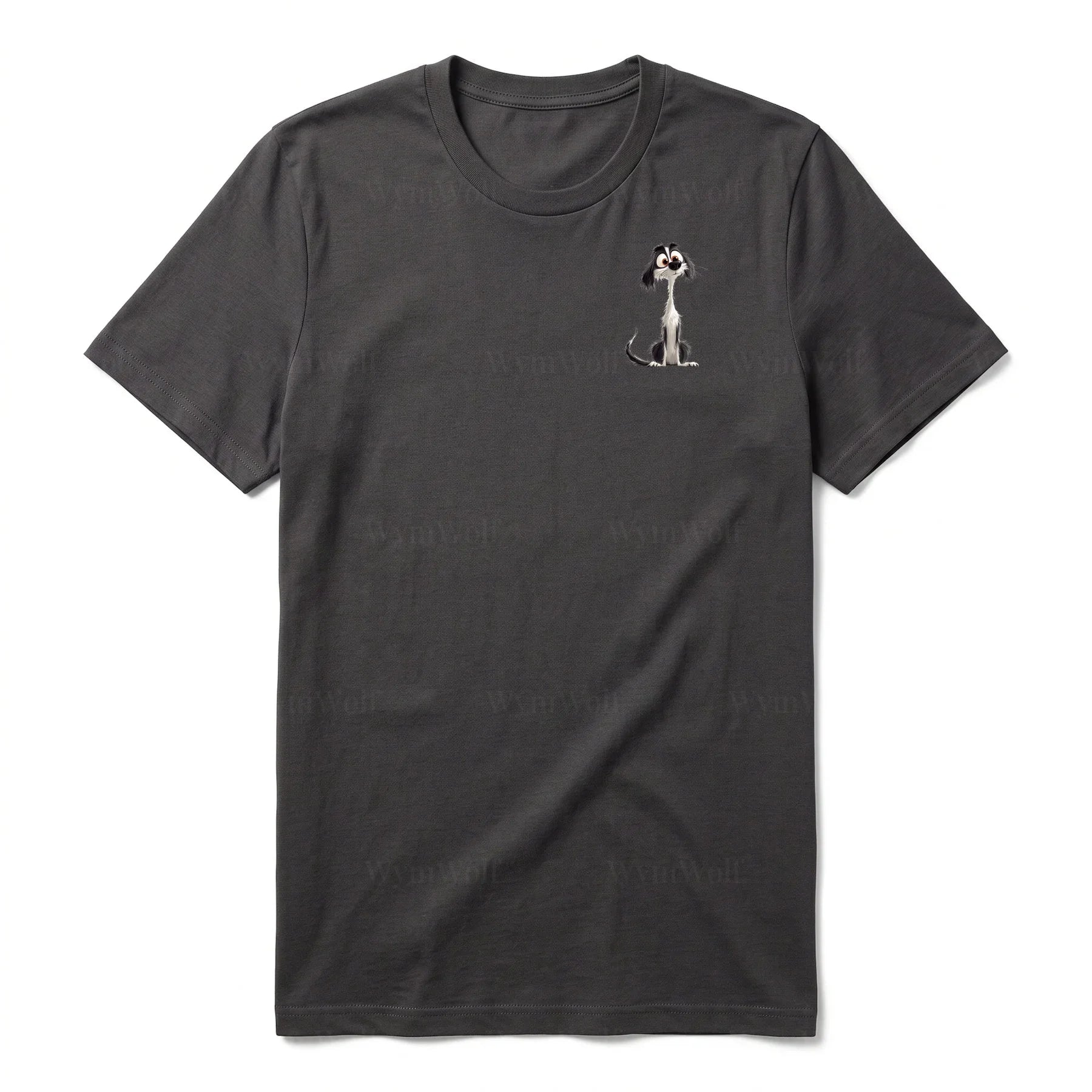 T-shirt Dog graphic 0019 - Dark Gray