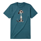 T-shirt Dog graphic 0019 - Deep Teal
