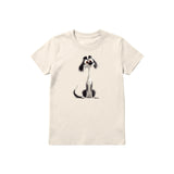 T-shirt Dog graphic 0019 - Natural