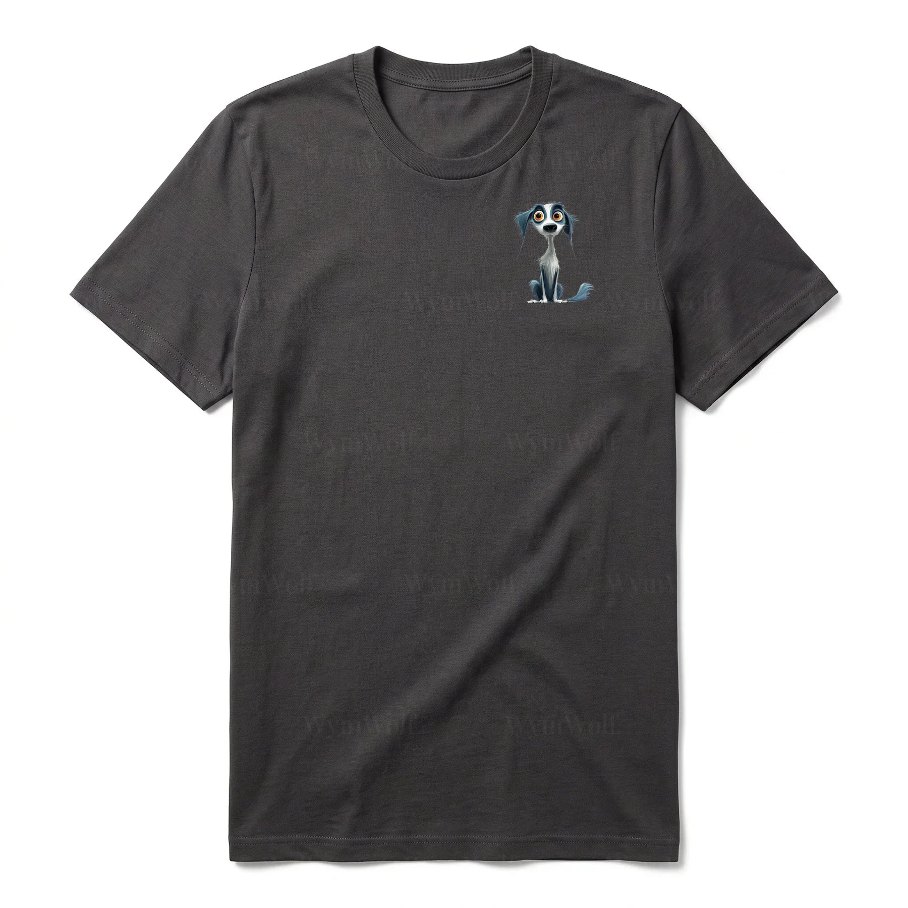 T-shirt Dog graphic 0020 - Dark Gray