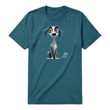 T-shirt Dog graphic 0020 - Deep Teal